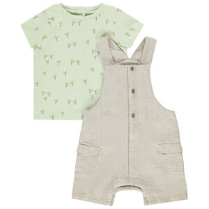 Σύνολο σαλόπετα + κοντομάνικο μπλουζάκι με σχέδιο φοίνικα για μωρό αγόρι 