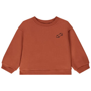 Φούτερ oversize σε molleton κεντημένο skateboard για bebe αγόρι 