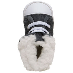 Πάνινα κοτλέ παπούτσια με ρεβέρ από συνθετική γούνα  