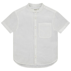 Πουκάμισο κοντομάνικο μονόχρωμο με γιακά mao για αγόρι 
