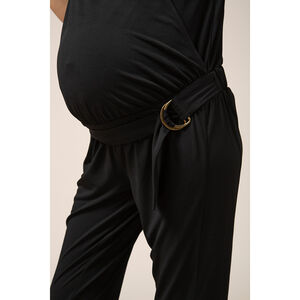 Μακριά ολόσωμη φόρμα εγκυμοσύνης με ρυθμιζόμενη ζώνη 