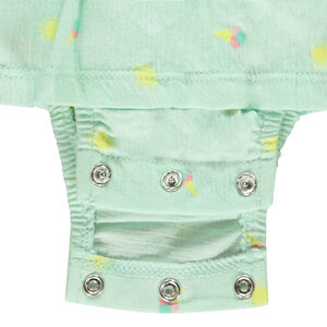 Robe body en jersey froissé imprimé pour bébé fille = Φόρεμα body από jersey με τσαλακωμένο print για bebe κορίτσι 