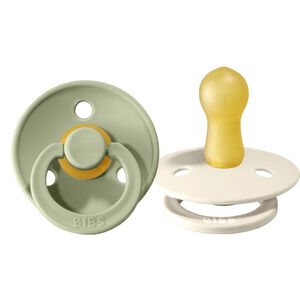 Bibs Πιπιλες Colour Round-2 Pack-Ivory/Sage No2 