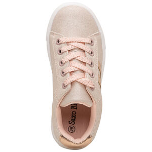 Αθλητικά παπούτσια από ύφασμα με ιριδίζουσα σόλα και λαμπερές λωρίδες 