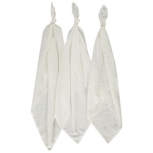 "Σετ από 3 γάζες βαμβακιού για μωρό" 