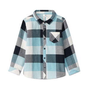 Chemise manches longues à carreaux pour bébé garçon   Main Chemise manches longues à carreaux pour bébé garçon