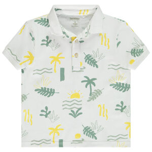 Πολυτελές κοντομάνικο polo με φανταστικό σχέδιο για αγόρι 