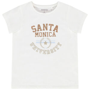 T-shirt manches courtes avec print et sequins magiques pour fille Main T-shirt manches courtes avec print et sequins magiques pour fille