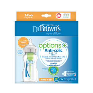Μπιμπερό πλαστικό Options+ (Φ.Λ.) 270 ml (3 τεμ.) 