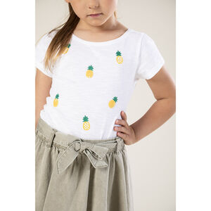 T-shirt κοντομάνικο με ανανά με glitter Main T-shirt κοντομάνικο με ανανά με glitter