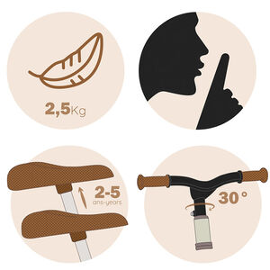 Παιδικό Ποδήλατο Ισορροπίας First Bike Λευκό Smoby  