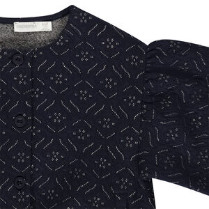 Ζακέτα από φούτερ με ραφή και μανίκια μπαλόνι για κορίτσι 