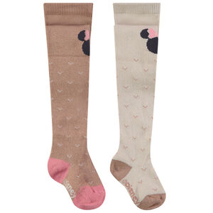 Lot de 2 collants épais Minnie Disney pour bébé fille 