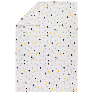 Κάλυμμα από sherpa με σχέδιο τρίγωνα 