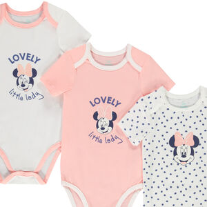 Σετ από 3 bodies από jersey Minnie Disney κορίτσι. 