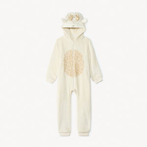 Surpyjama ludique biche en sherpa pour fille 