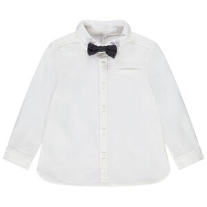 Πουκάμισο μακρυμάνικο με φιόγκο papillon για bebe αγόρι 