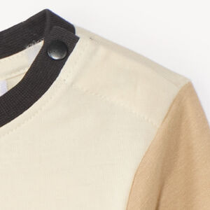 T-shirt à manches longues pour bébés garçons avec broderie en bouclette fantaisie. 