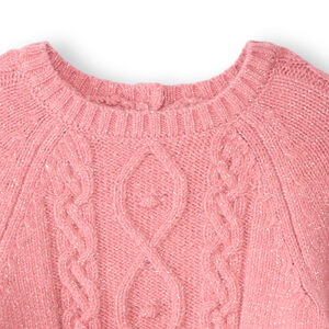 Πλεκτό μονόχρωμο πόντσο για μωρό κορίτσι 