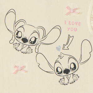 T-shirt με κοντά μανίκια για κορίτσια μωρών Stitch και Angel της Disney 