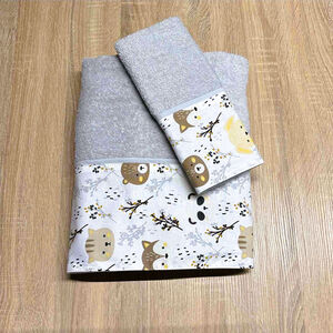 Σετ πετσέτες 2τμχ Forest white 