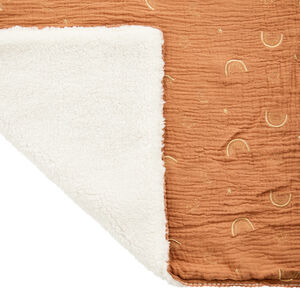 Κουβέρτα διπλής όψης 100 x 100 cm Douce Hirondelle camel 