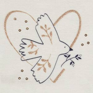 Πιτζάμα 2 τμχ. βελουτέ με glitter print για κορίτσι 