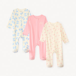 Συσκευασία 3 τεμαχίων κοριτσίστικες φορμίτσες με σχέδιο κόμπου - διαφορετικές ανοίξεις ανάλογα με την ηλικία 