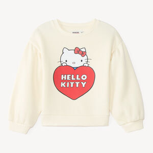 Σακάκι κοριτσιού oversized από φλις με εκτύπωση Hello Kitty 