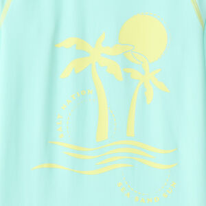 T-shirt μακρύ μανίκι με προστασία από UV SPF 50+ με φοίνικες για αγόρι 