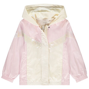 Αντιανεμικό υφασμάτινο με εφέ color block για κορίτσι 