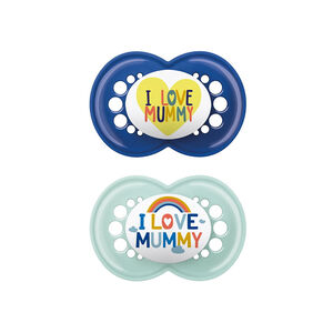 Πιπίλα Ι Love Mummy & Daddy Σιλικόνης 16+ μηνών 