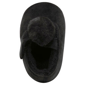 Παπουτσάκια από sherpa, με αυτοκόλλητο βέλκρο και πον-πον 