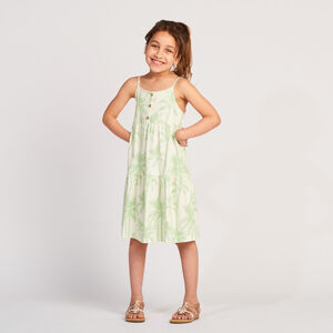 Αμάνικο φόρεμα jersey με σχέδιο φοίνικες για κορίτσι 