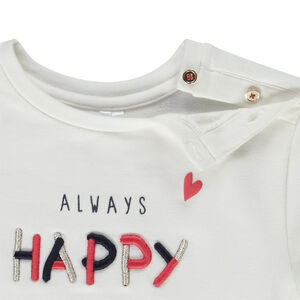 Μαρινιέρα molletonnée με κέντημα 3D για bebe κορίτσι 