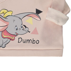 Φούτερ contrecollé βελουτέ Dumbo Disney για bebe κορίτσι 