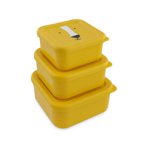 Σετ από 3 κίτρινες lunchbox gigognes Mr. Lion 