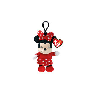 Χνουδωτό Beanie Babies Κλιπ Disney Minnie Mouse 8,5εκ. 