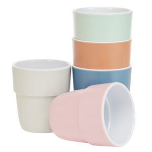 Ποτήρι μελαμίνης δίχρωμο με σχέδιο πράσινες καρδιές για μωρά από 6 μηνών 