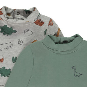 Σετ από 2 πλεκτά μπλουζάκια με ψηλό λαιμό για μωρό αγόρι  Main Σετ από 2 πλεκτά μπλουζάκια με ψηλό λαιμό για μωρό αγόρι