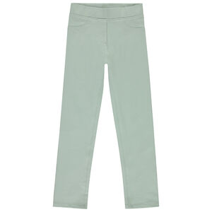 Jegging σε ύφασμα molleton μονόχρωμο για κορίτσι 