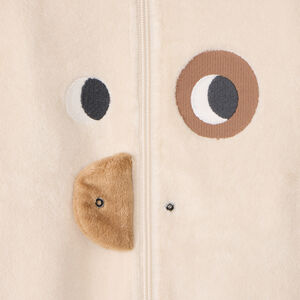 Βρεφικό χαριτωμένο sherpa ολόσωμο φορμάκι με σχέδιο σκύλου για bebe αγόρι 