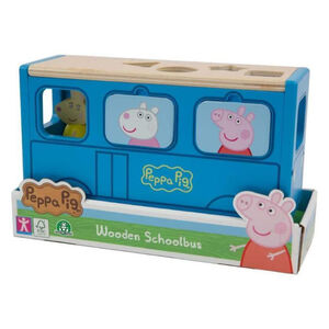 Peppa Pig Ξυλινο Σχολικο Λεωφορειο Με Σχηματα PEPPA PIG 
