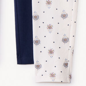 Σετ 2 φαντεζί κολάν jersey για κορίτσι 