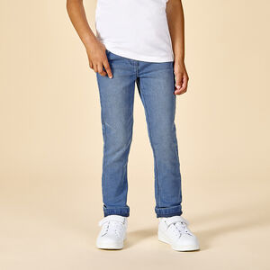 Τζιν slim σε denim effet délavé για κορίτσι 