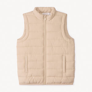Γιλέκο χωρίς μανίκια, μονόχρωμο, με επένδυση για αγόρι 