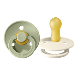 Bibs Πιπιλες Colour Round-2 Pack-Ivory/Sage No1 