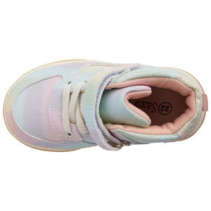 Αθλητικά παπούτσια ψηλά με κορδόνια και βέλκρο για κορίτσι 