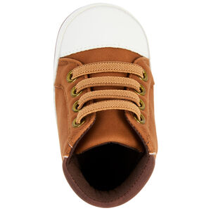 Αθλητικά παπούτσια ψηλά με ελαστικά κορδόνια για bebe αγόρι 