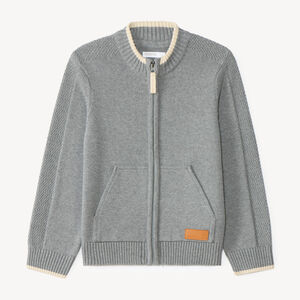 Gilet zippé en tricot garçon 